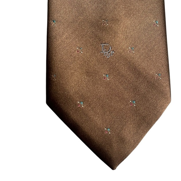 DIOR Vintage 90s Retro Print Ties Made in USA *Set of 2* - Picture 4 of 8